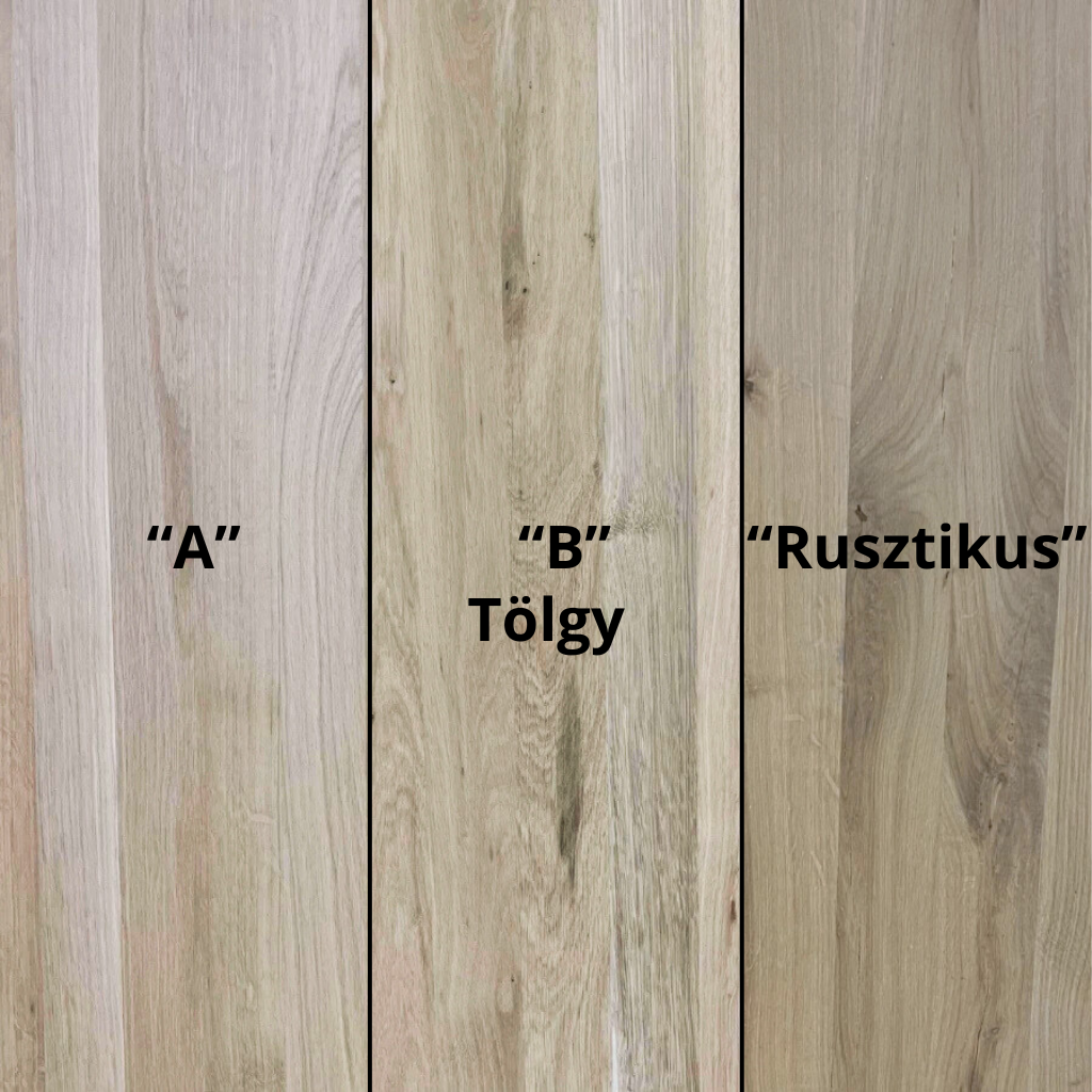 Tölgy lépcsőlapok